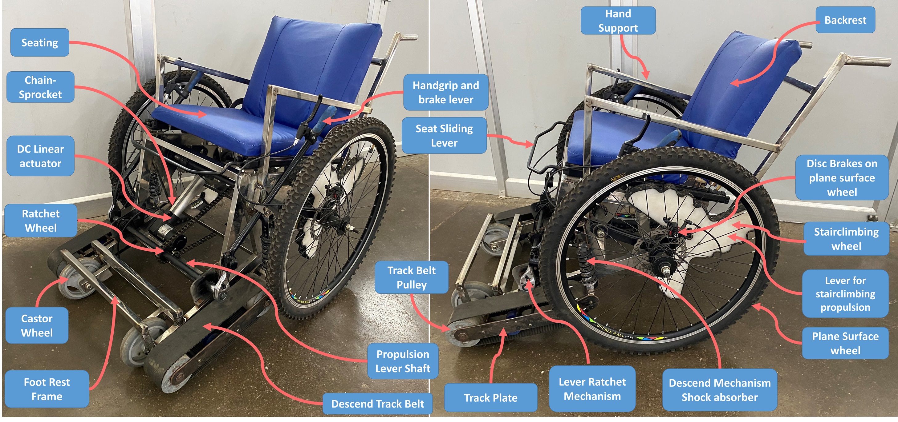 Stair-Climbing Wheelchair